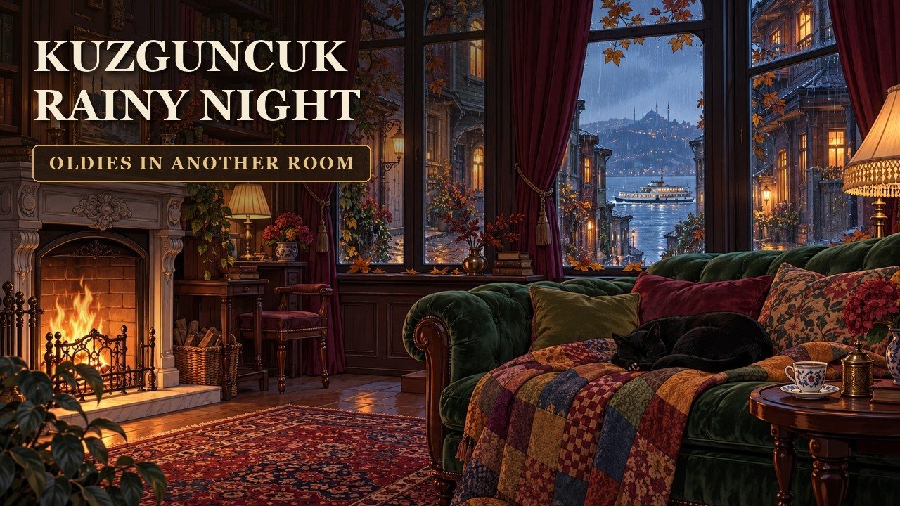 Another Room İstanbul: Kuzguncuk'ta yağmurlu bir gece, uyuyan siyah kedi